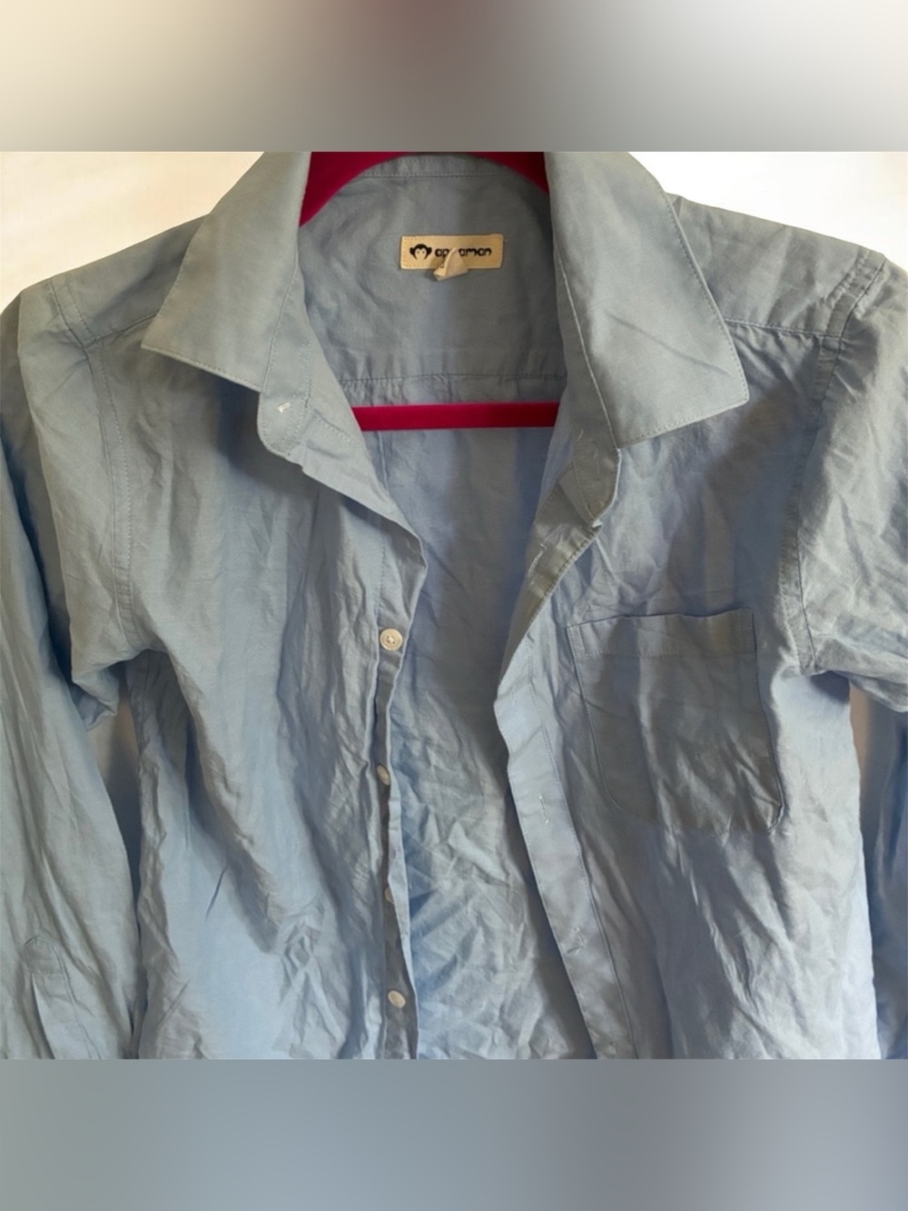 APPAMAN Light Blue Men's Button-Down Shirt